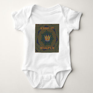 Einfach behalten: Das Royal Clarity Pattern Design Baby Strampler