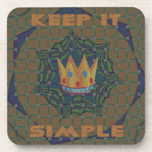 Einfach behalten: Das Royal Clarity Pattern Design Getränkeuntersetzer