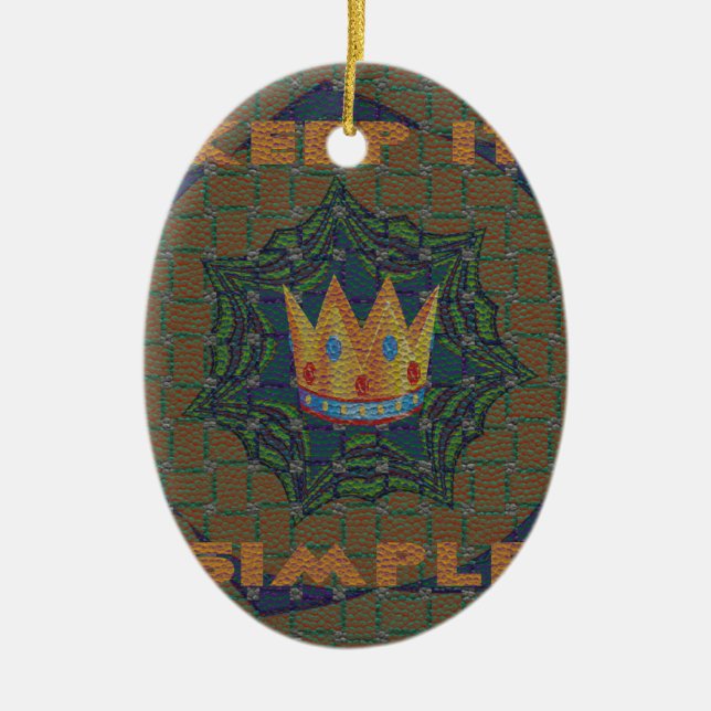 Einfach behalten: Das Royal Clarity Pattern Design Keramikornament (Vorne)