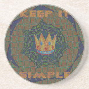 Einfach behalten: Das Royal Clarity Pattern Design Untersetzer