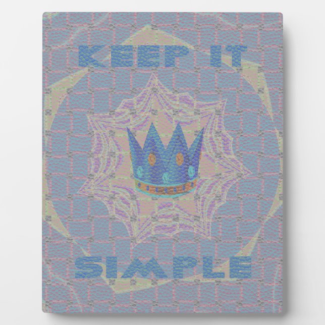 Einfach behalten: Pastel Royal Clarity Pattern Art Fotoplatte (Vorderseite)