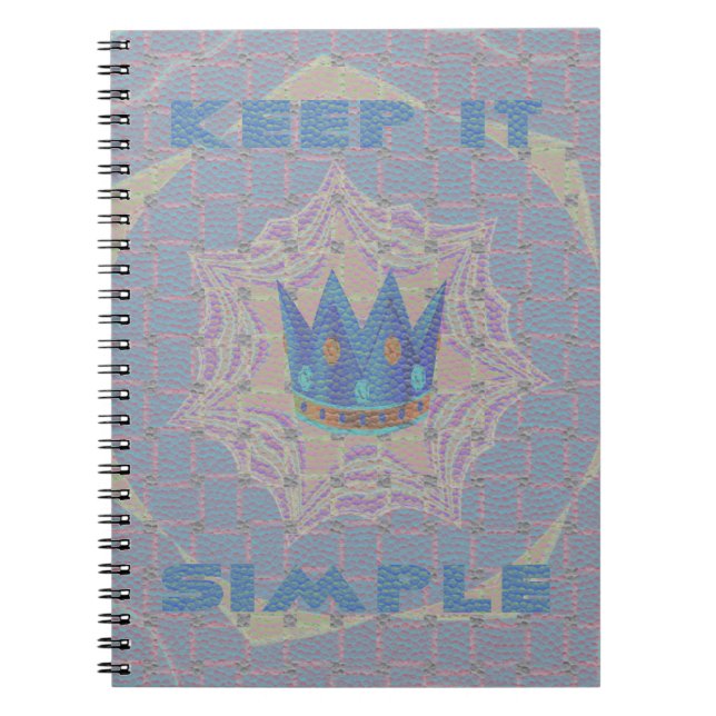 Einfach behalten: Pastel Royal Clarity Pattern Art Notizblock (Vorderseite)