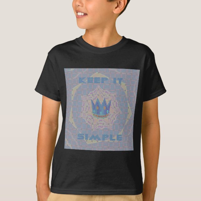 Einfach behalten: Pastel Royal Clarity Pattern Art T-Shirt (Vorderseite)