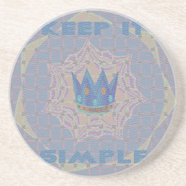 Einfach behalten: Pastel Royal Clarity Pattern Art Untersetzer (Vorne)