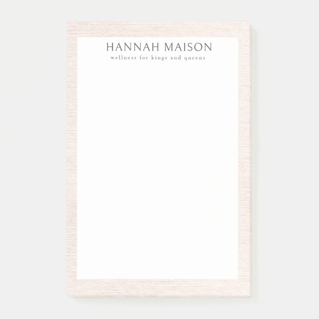 Einfach Beige Modernes Minimalistisch Post-it Klebezettel (Vorderseite)