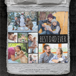 Einfach BEST VATER EVENT 8 FotoCollage Fleecedecke