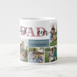 Einfach bester Vater je Vatertag Vater 4 Foto Jumbo-Tasse