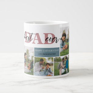 Einfach bester Vater je Vatertag Vater 4 Foto Jumbo-Tasse