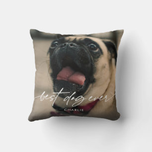 Einfach Bestes Hund Aller Zeiten Foto Moderne Schr Kissen