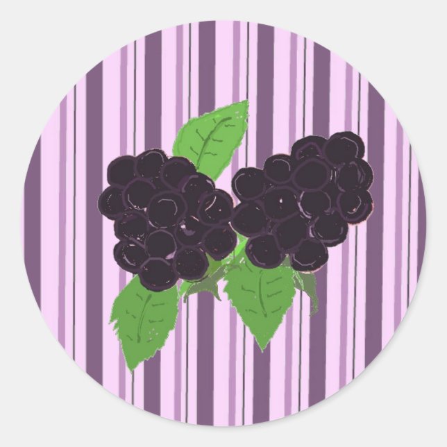 Einfach BlackBerry Runder Aufkleber (Vorderseite)