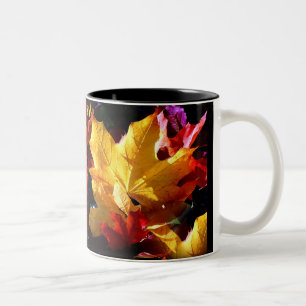 EINFACH BLÄTTER ZWEIFARBIGE TASSE