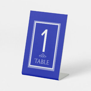 Einfach blau, modern minimalistisch sockelschild