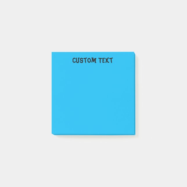 Einfach Blau Post-it Klebezettel (Vorderseite)