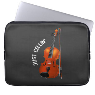 Einfach Cellend Lustig Abchillen Cello Violine Laptopschutzhülle
