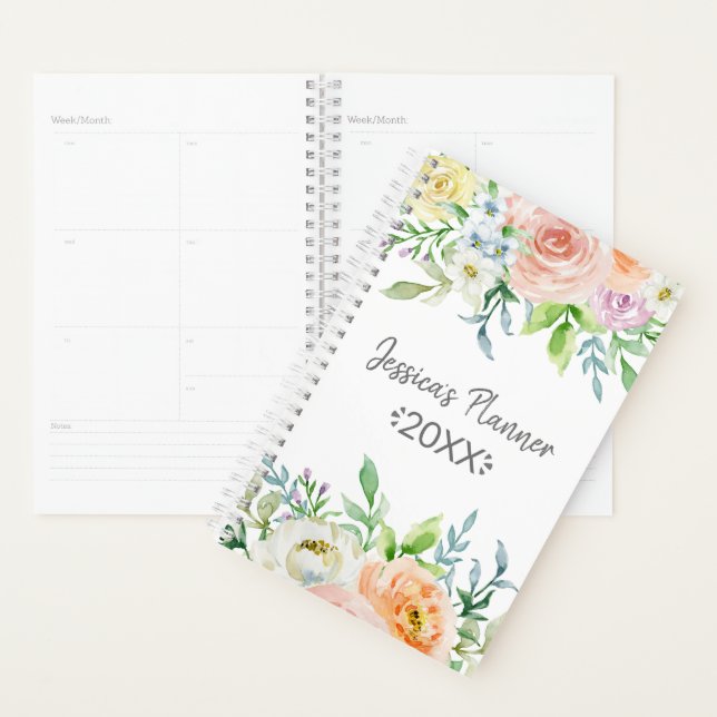 Einfach Chic floral Blooms Planer (Anzeige)