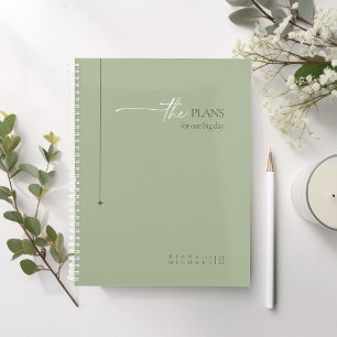 Einfach Chic Wedding Plans Sage Green ID1046 Planer