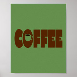 Einfach COFFEE Art Poster
