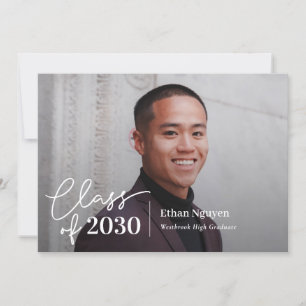 Einfach Confident Editable Color Abschluss Einladu Einladung