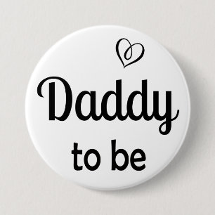 Einfach Daddy zu Baby Shower Button