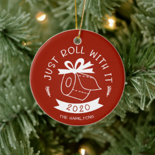Einfach Damit Umgehen Lustiges Covid Weihnachten Keramik Ornament