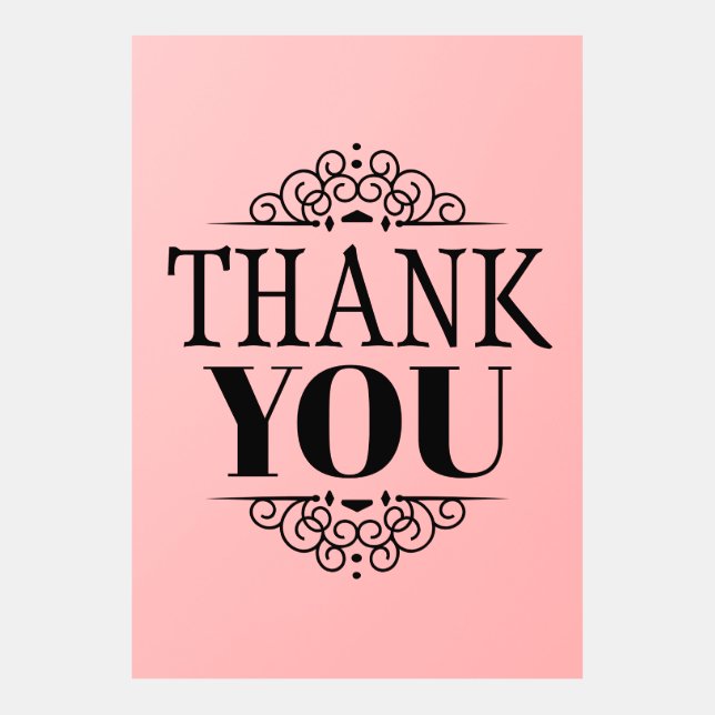 Einfach dank Design-Ornamente (Vorderseite)