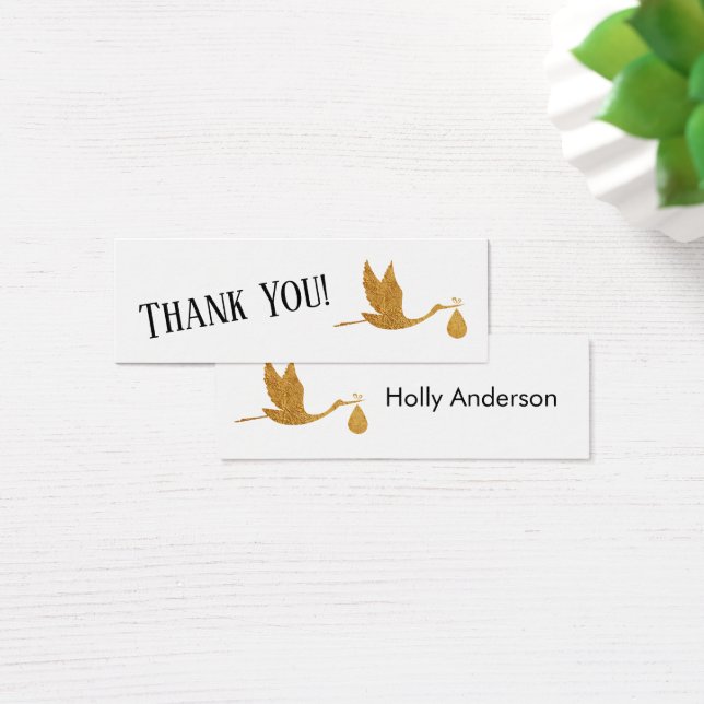 Einfach Danke an die Imitate Gold Storch Insert Ca (Schreibtisch)