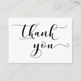 Einfach danke, elegante Typografie-Gastgeschenk Ho Begleitkarte