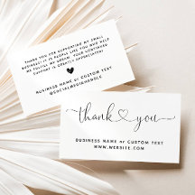 Einfach danke für den Einkauf von Small Branding