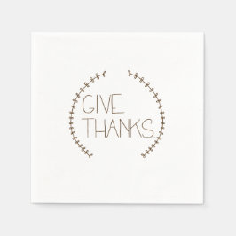 Einfach Dankeschön Napkin Serviette