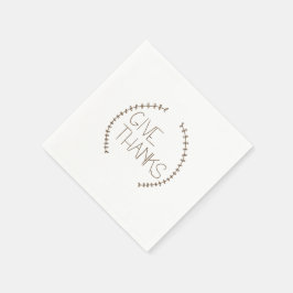 Einfach Dankeschön Napkin Serviette