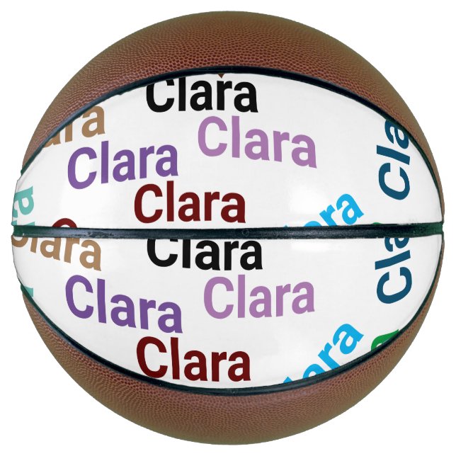 Einfach den Namen Typografie, Kalligrafie und Farb Basketball (Vorderseite)