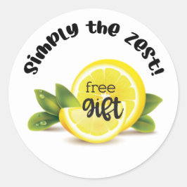 Einfach der leckerste lemon-freie Geschenksticker Runder Aufkleber