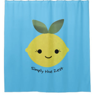 Einfach der Zest Niedliche Kawaii Lemon Duschvorhang