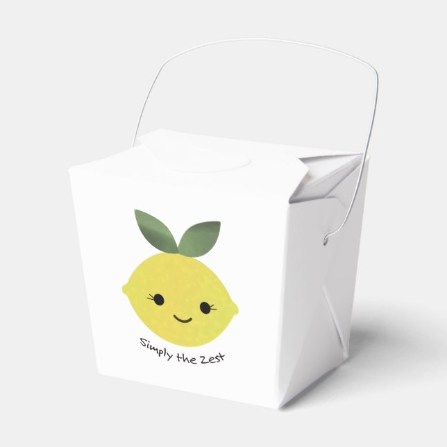 Einfach der Zest Niedliche Kawaii Lemon Geschenkschachtel (Vorderseite)