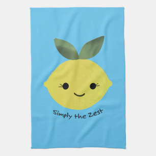 Einfach der Zest Niedliche Kawaii Lemon Geschirrtuch