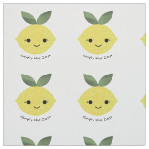 Einfach der Zest Niedliche Kawaii Lemon Stoff