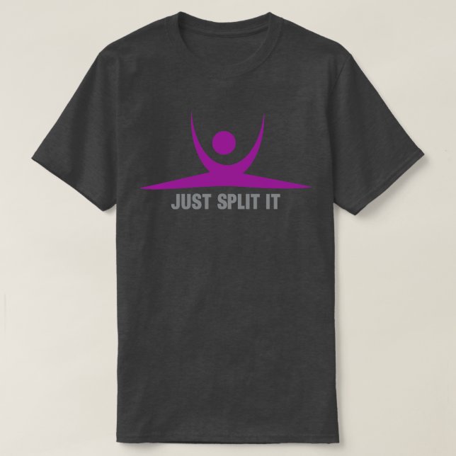 Einfach die Abstrakte Hanuman Asana Style Größe au T-Shirt (Design vorne)