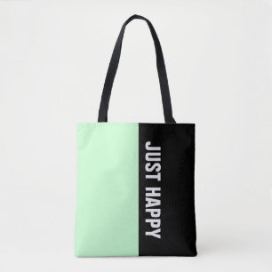Einfach die Farben LICHT MINT & Text Tasche