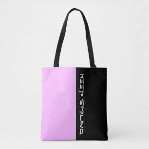Einfach die Farben LICHTPINK und Text Tasche