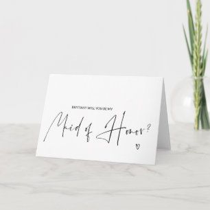 Einfach die Hochzeitskarte für meine Trauzeugin se Karte