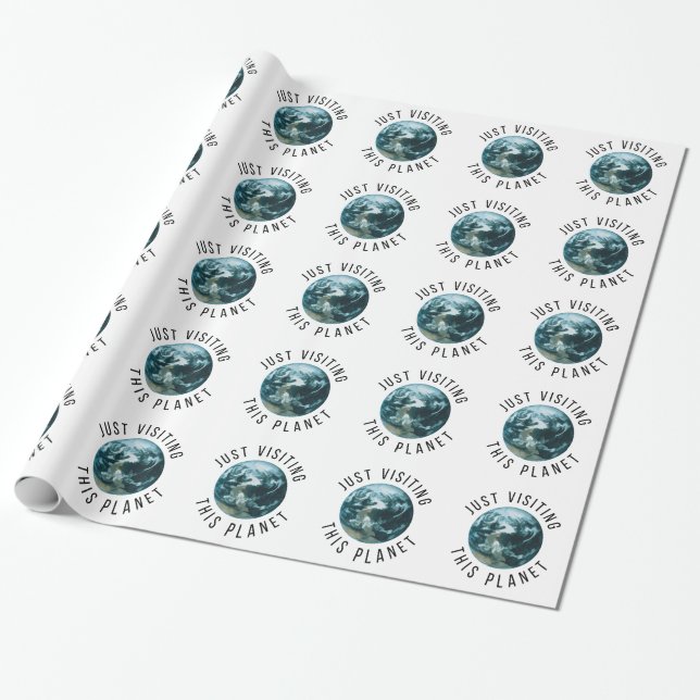 Einfach diesen Planeten besuchen Geschenkpapier (Ungerollt)