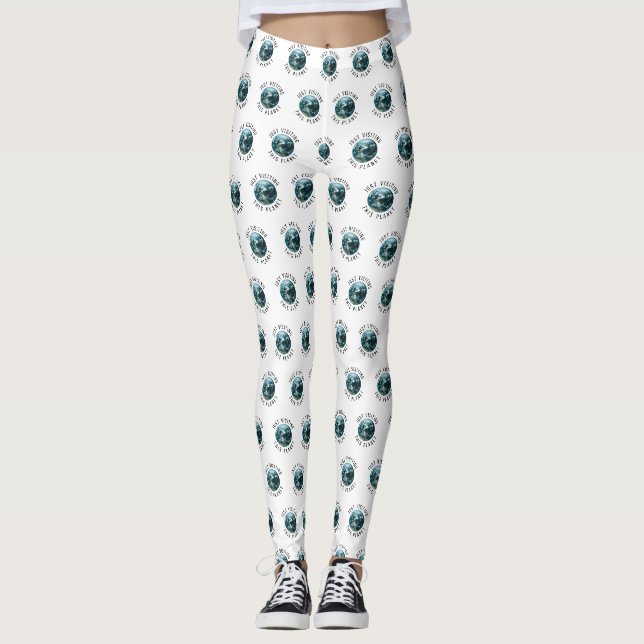Einfach diesen Planeten besuchen Leggings (Vorderseite)