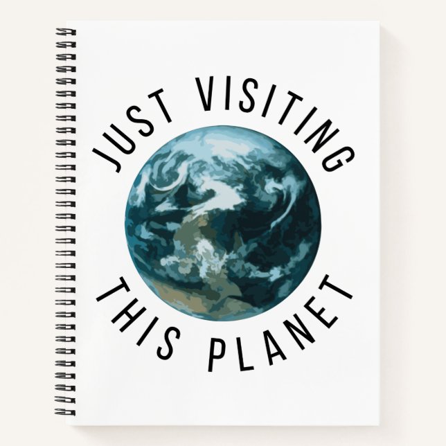 Einfach diesen Planeten besuchen Notizbuch (Vorderseite)