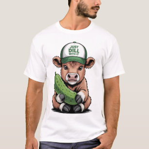 Einfach Dill damit Kuh PNG, Lustige Gurke T-Shirt