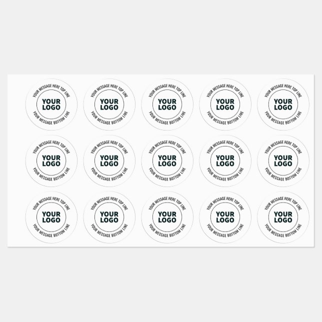 Einfach durch Ihr Logo oder Bild ersetzen Etiketten (Blatt)