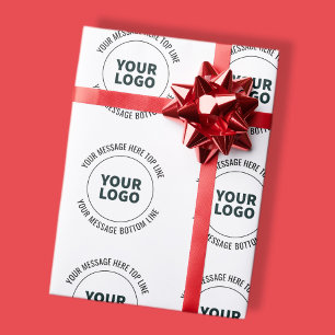 Einfach durch Ihr Logo oder Bild ersetzen Geschenkpapier
