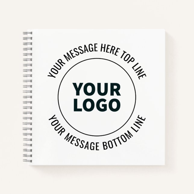 Einfach durch Ihr Logo oder Bild ersetzen Notizbuch (Vorderseite)