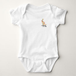 Einfach Durchs Leben Hoppeln Känguru-Design Baby Strampler