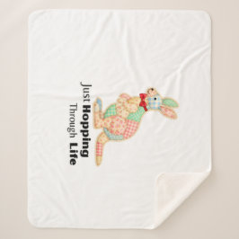 Einfach Durchs Leben Hüpfen Känguru-Design Sherpadecke