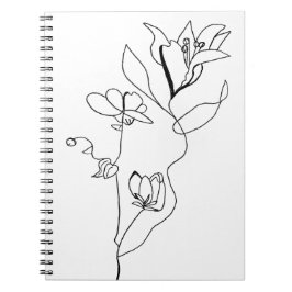 Einfach ein BlumenNotebook Notizblock